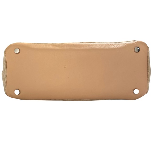 Sam Edelman Sylvia Leather & Jute Cotton Blend Convertible Satchel Tote - Picture 9 of 14